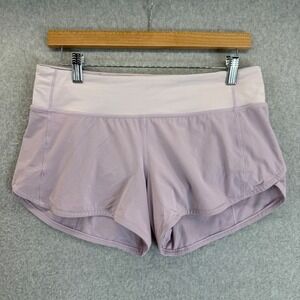 Lululemon Athletica Size 6 Speed Up Shorts 4" Pale Purple Athletic Shorts Sporty